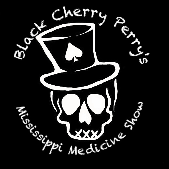 Black Cherry Perry Logo - White
