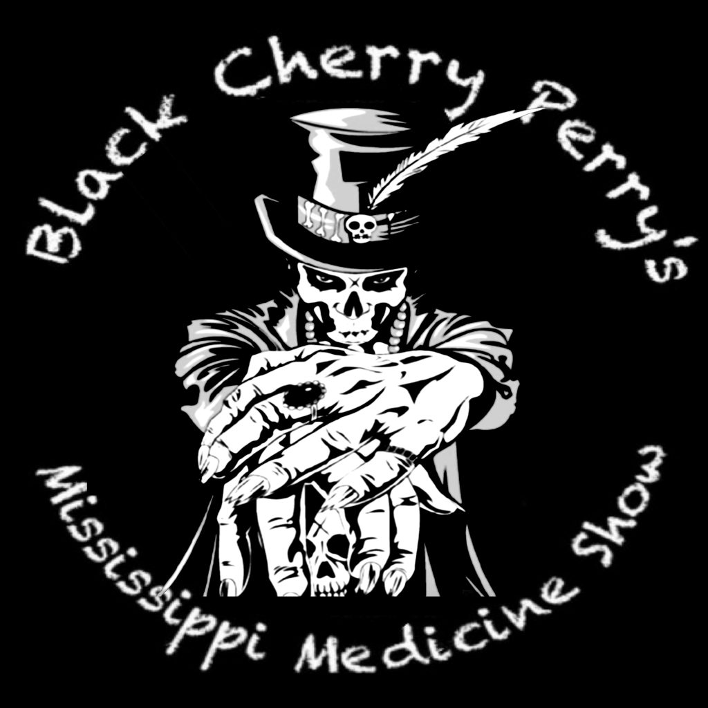 Black Cherry Perry Logo - White